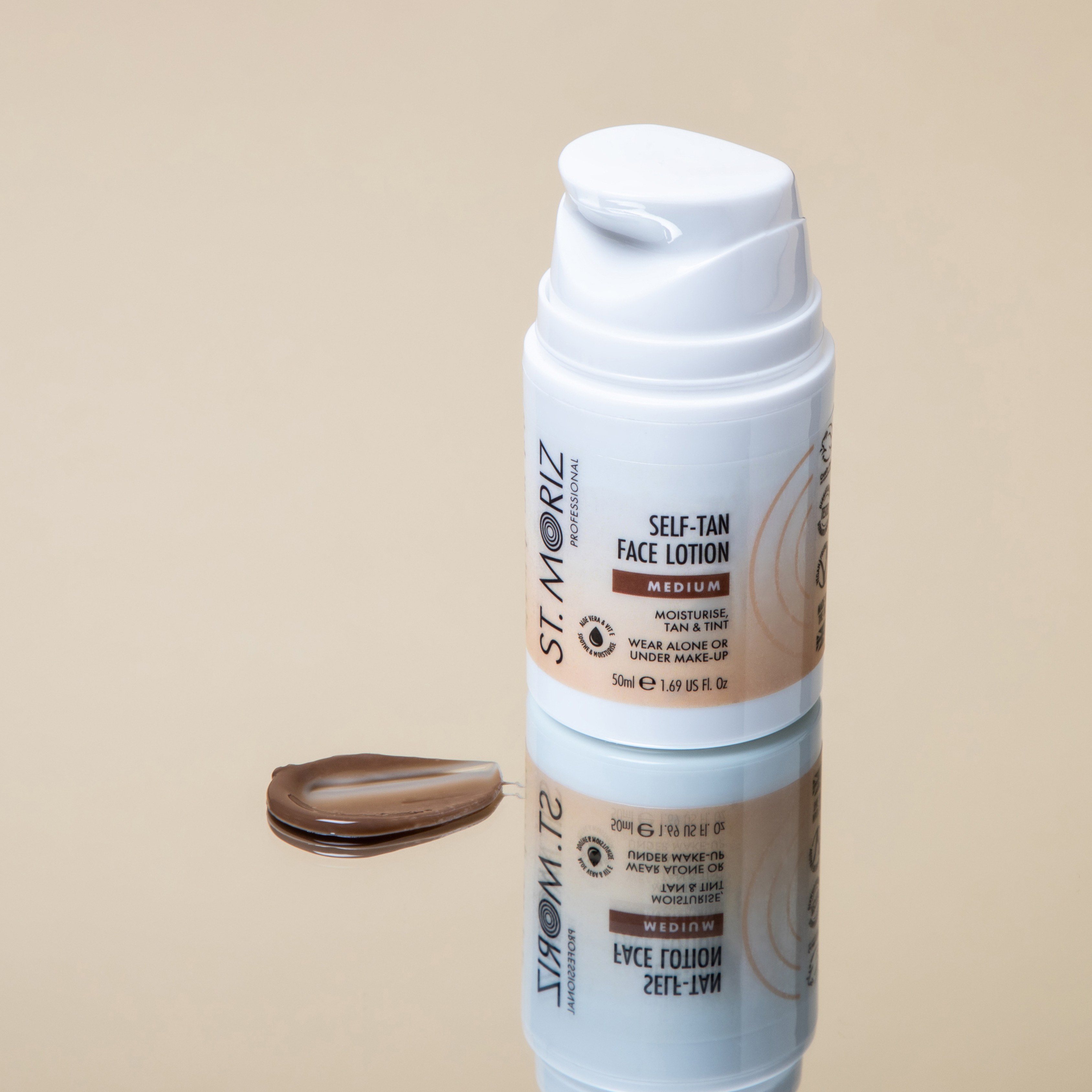 Professional Self Tan Face Lotion, Medium 50ml
