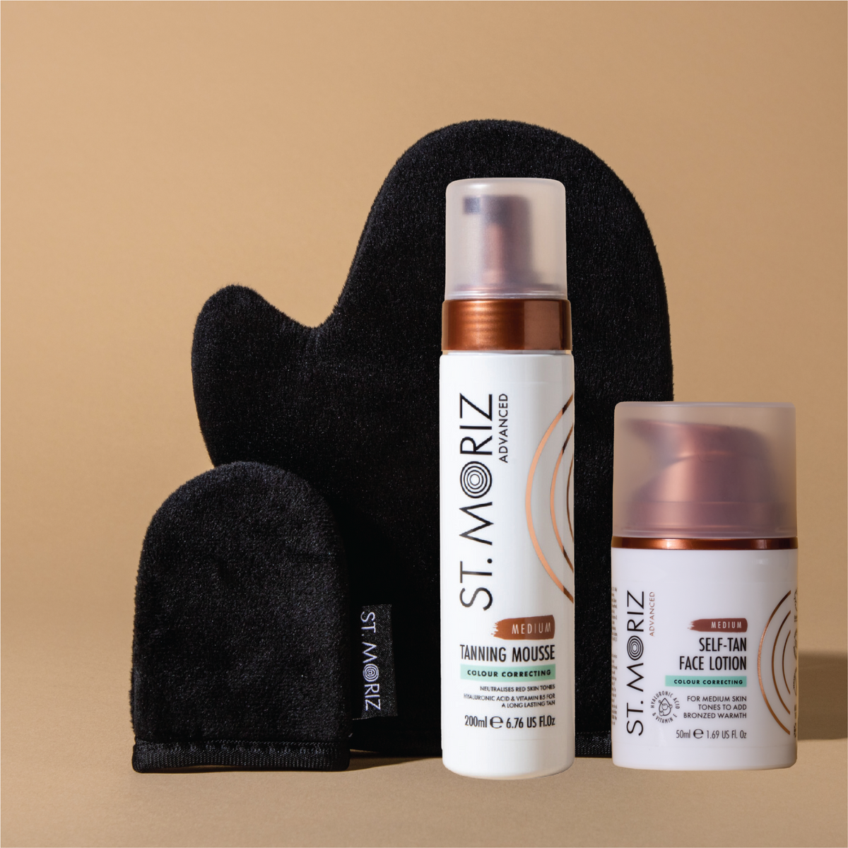 Advanced Colour Correcting Medium Face & Body Bundle | St. Moriz