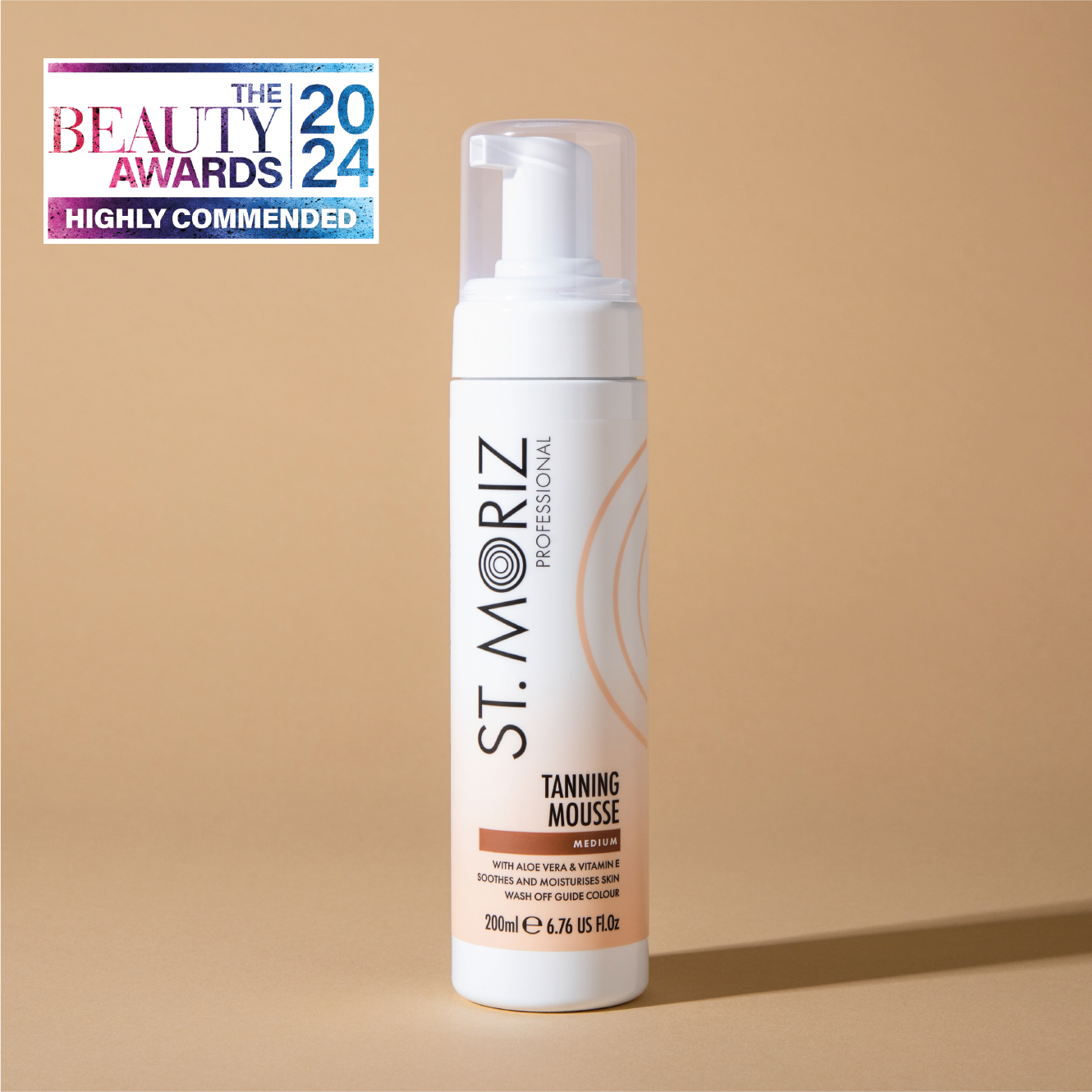 Professional Instant Self-Tanning Mousse, Medium, 200ml