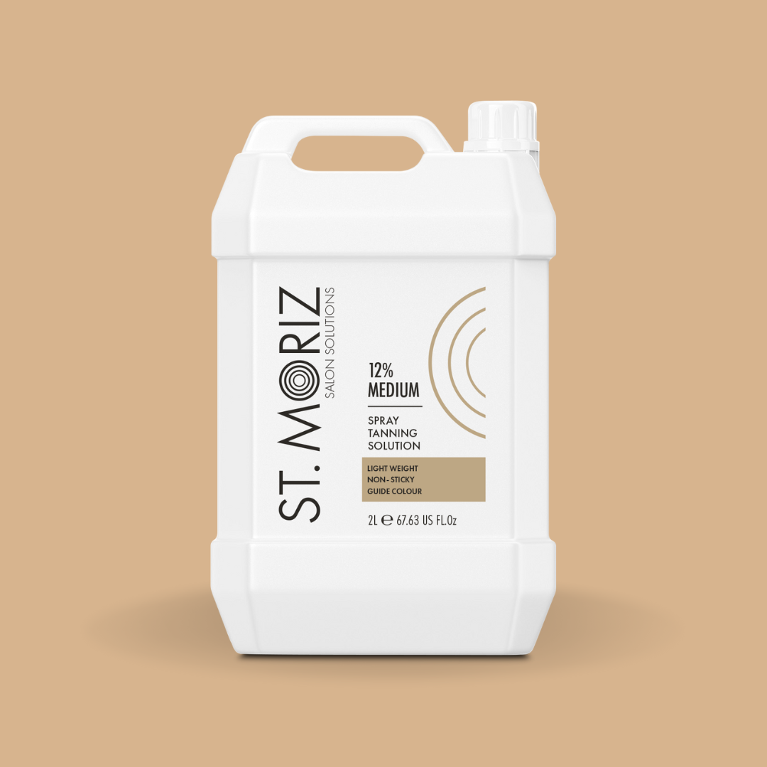 St Moriz Salon Solutions 12% Medium Spray Tan Solution 2Ltr